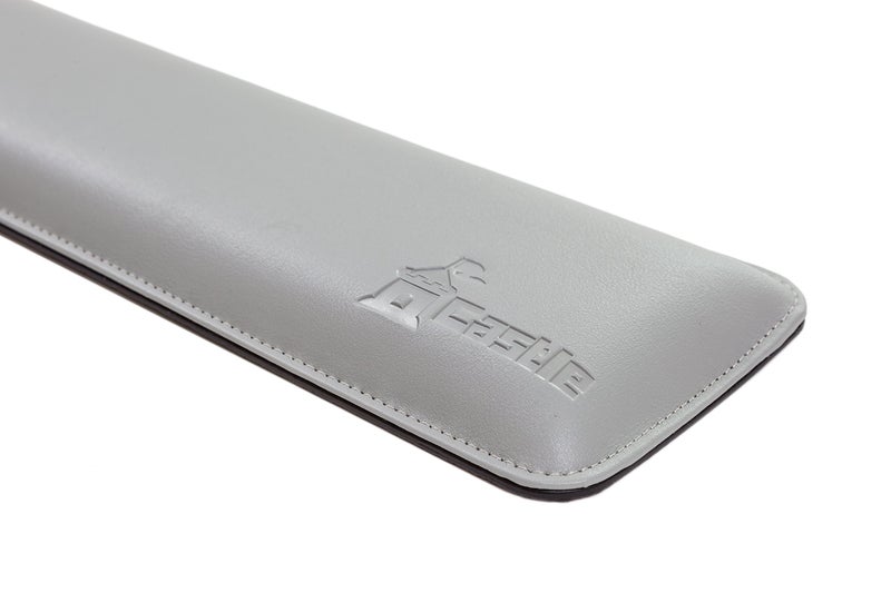 Castle Bailey Tenkeyless by Castle - Wrist Rest for Keyboards with Around 87 Keys - Leather Ergonomic Computer Extra Firm Wrist Support for Typists, Gaming, and Heavy Office Use (Stone, Tenkeyless) - Image 4